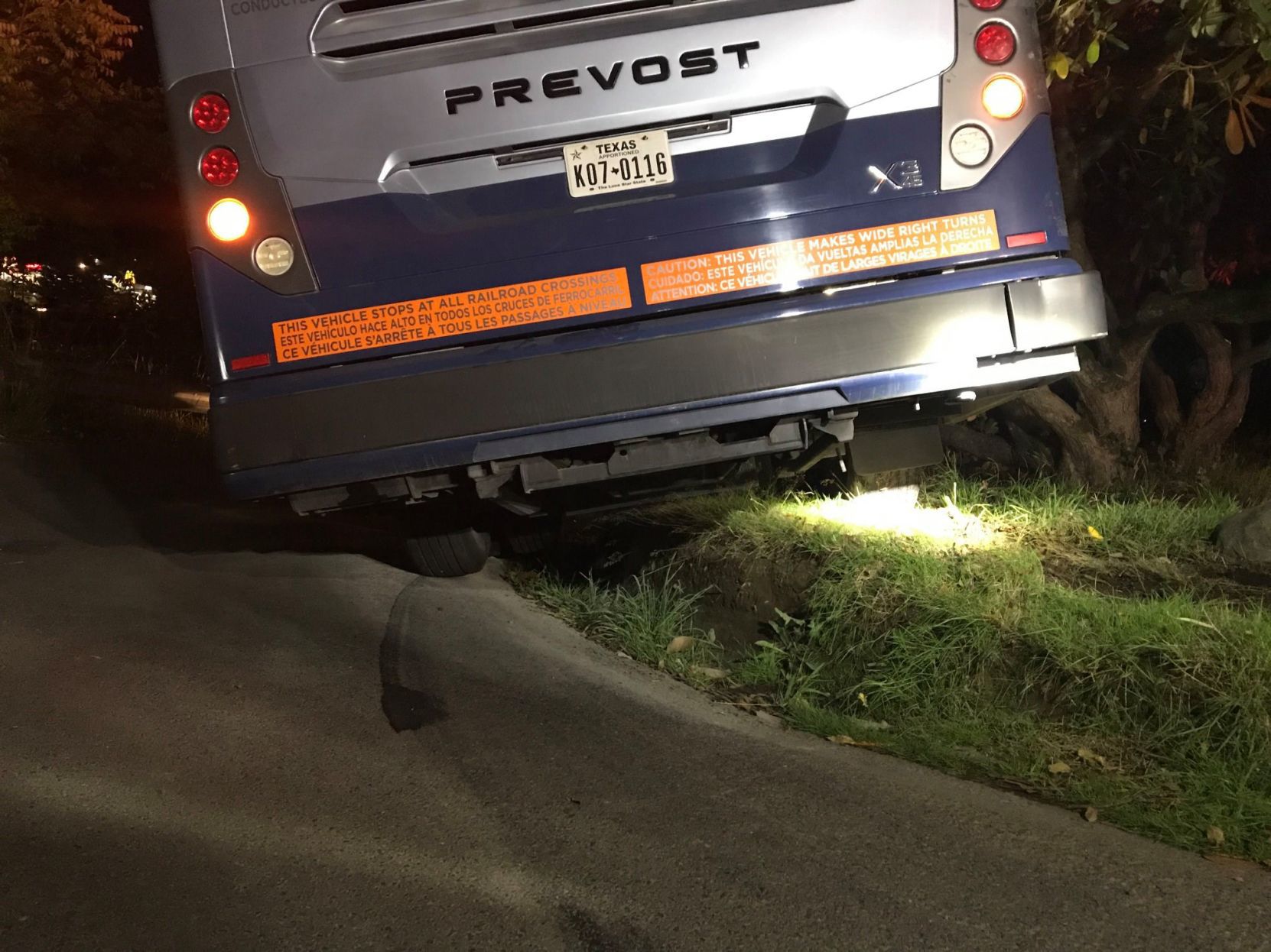 Overturned Greyhound